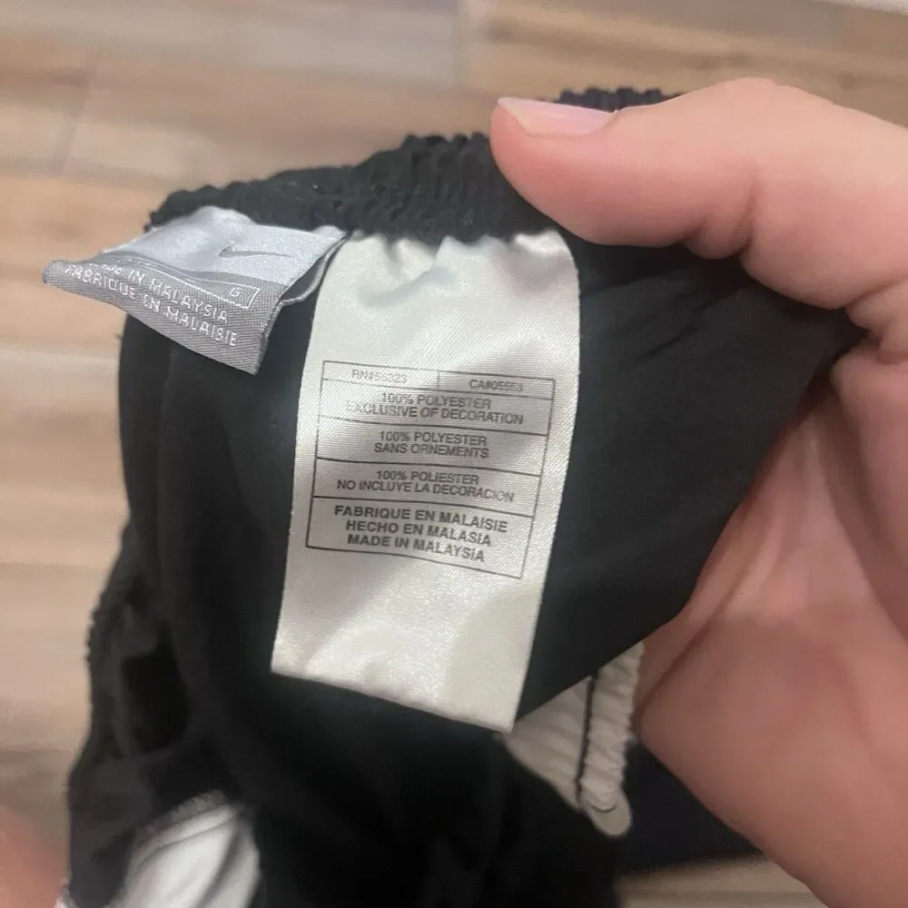 Nike Black Sweatpants with White Side Panels